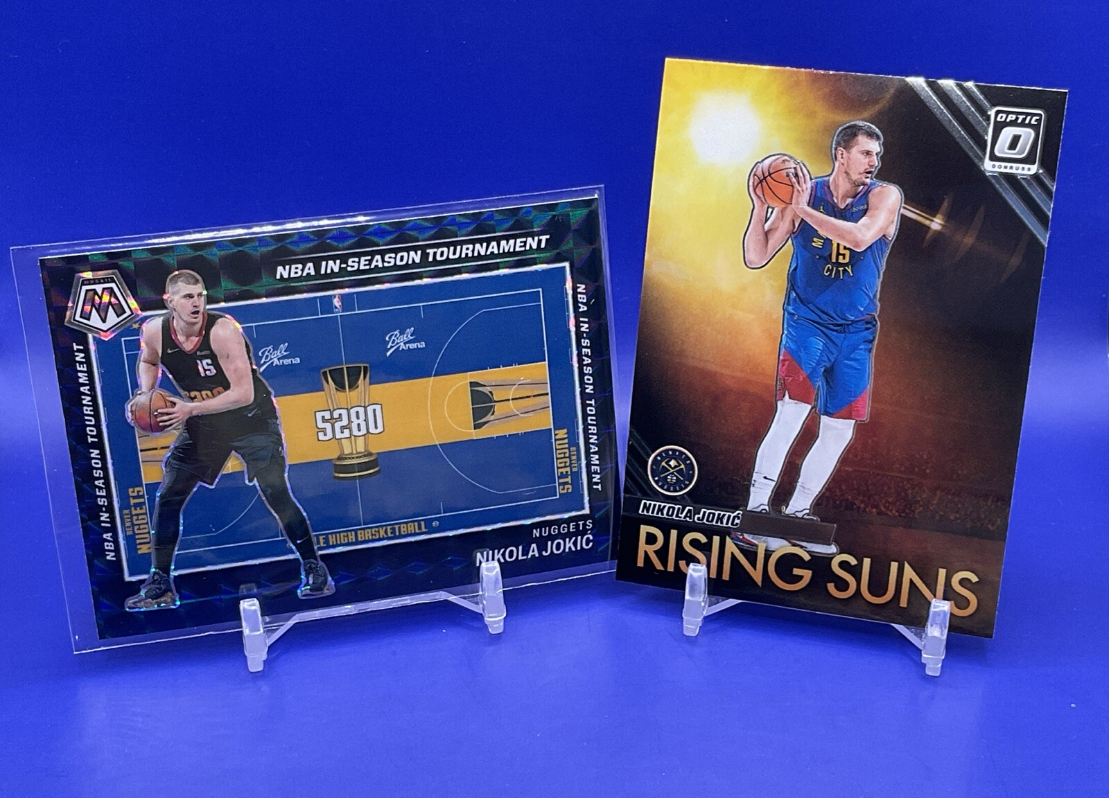 Nikola Jokic 2023-24 Panini Mosaic Rising Sun#13/NBA In Season Tournament #12 SP
