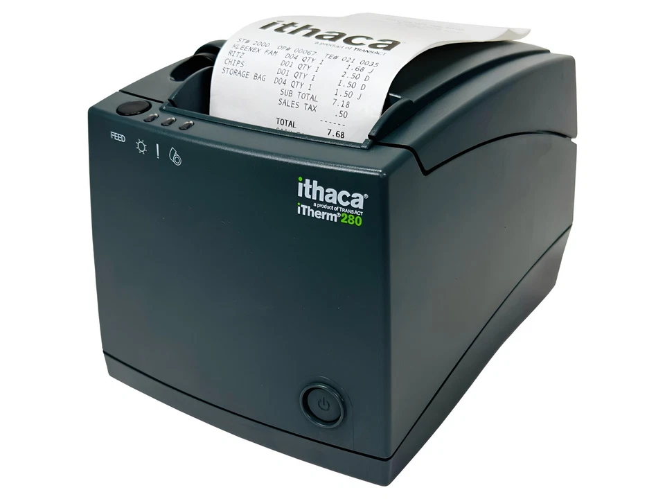 TransAct Ithaca iTherm 280 MOD 280-UL-1 Thermal POS Receipt Printer USB Cutter - Image 2 of 4