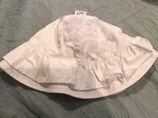 Girls Sun Hat Easter Bonnet White With Flowers