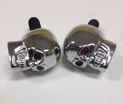 Par Motocicleta Cráneo Matrícula Marco Pernos Tornillo Sujetador