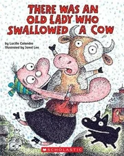 There was an old lady who swallowed a cow! - Paperback - VERY GOOD
