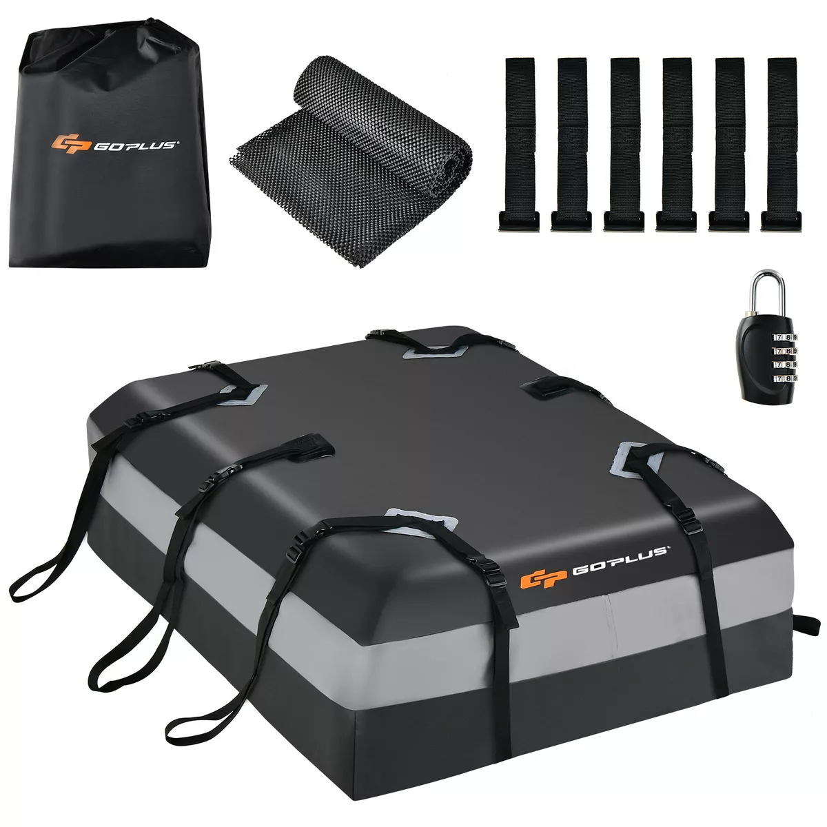 15 Cubic Feet Car Roof Bag Rooftop Cargo Carrier Waterproof