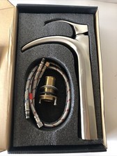 Bathroom Faucet - Brushed Silver Tall Waterfall - Open Box Yodel