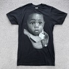 New Lil Wayne Tha Carter Rap T-Shirt 2012 Size S Black Y2K Vintage