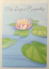 1 Sympathy Greeting Card/Envelope Sorrow Loss Family Friend Sentiment Heartfelt