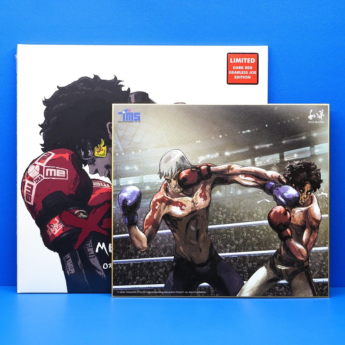 Megalo Box Anime Vinyl Record Soundtrack 2 LP Dark Red + Shikishi