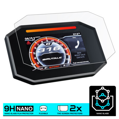 MV AGUSTA SUPER VELOCE 800 / SERIE ORO (2020-) NANO GLASS Screen Protector x 2