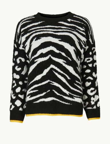 Striking BNWT M\u0026S animal print round 