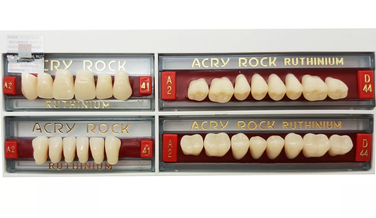 Acry Lux Acrylic Teeth Set All Sizes And Shades (Pack Of, 53 OFF