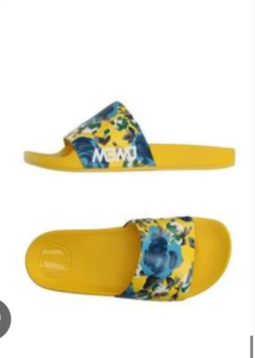 SANDALIAS MUJER MARC BY MARC JACOBS AMARILLAS CON GRÁFICOS FLORALES SIN CORDONES 40 US 10 Foto 2 de 4