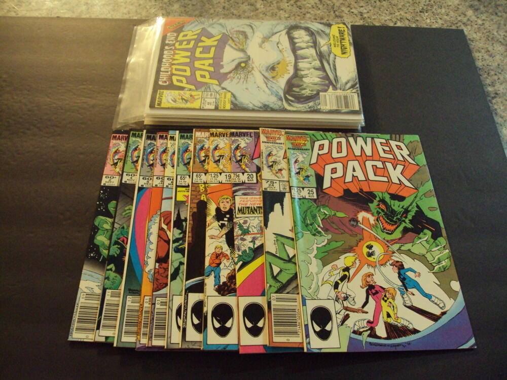 18 Iss Power Pack #2,4-6,8,12,14,19-20,24-25,42-44,46,60-61 Marvel
