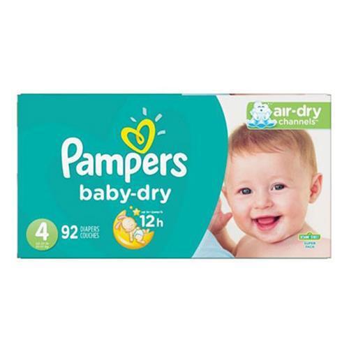 Pampers Baby-Dry Size 4 Diapers (22-37 lbs.) 92 Count Sesame Street - Picture 1 of 5