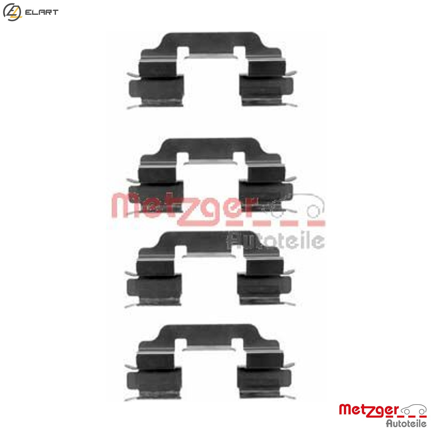 ACCESSORY KIT DISC BRAKE PAD 109-1601 FOR MERCEDES-BENZ OM 668.914 1.7L 4cyl