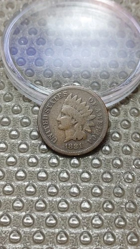 1881 Indian Head Cent Penny VG Details Scratch                              D190