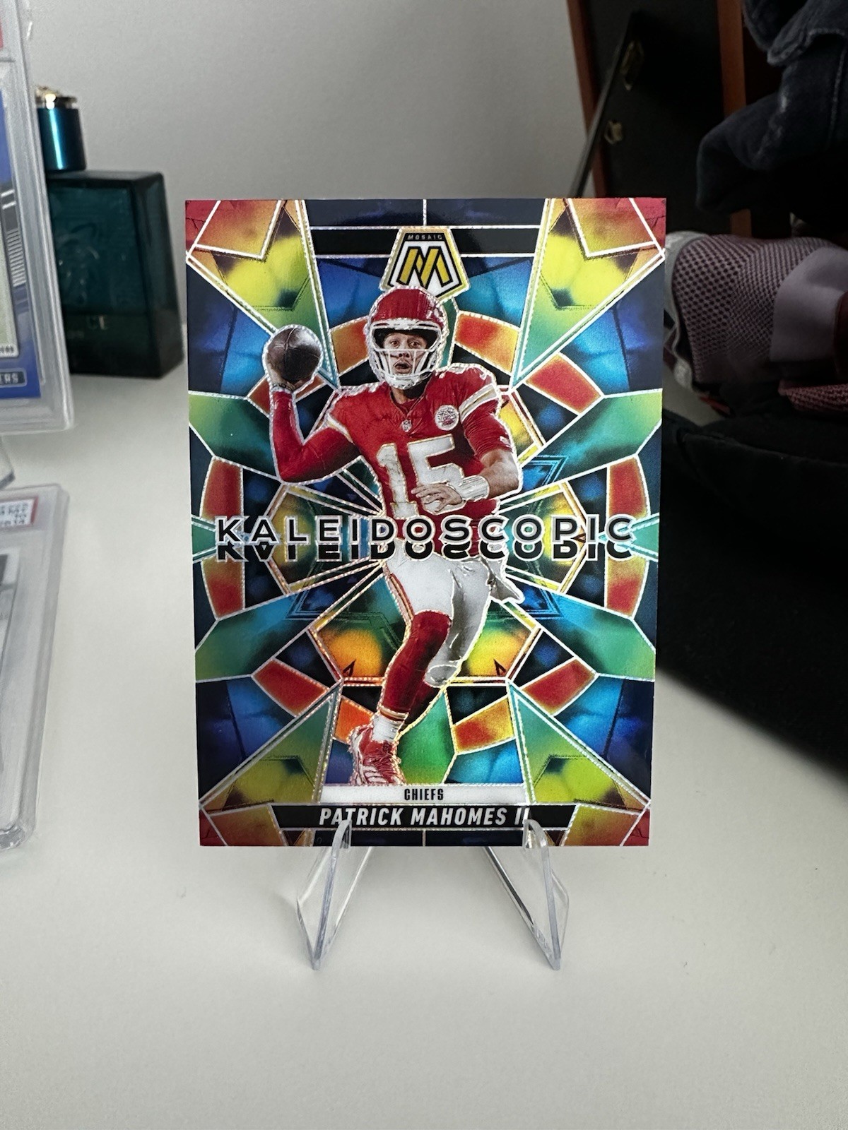 2025 Panini Mosaic Patrick Mahomes II Kaleidoscopic Case Hit SSP #1 Chiefs QB