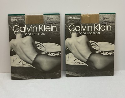 2prs - VTG 80's 90's Calvin Klein Panty Hose Control Top UltraSheer / Sz A