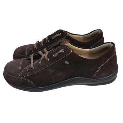 Finn Comfort Ikebukuro 2362 Brown Suede Lace Up Walking Shoes 42 Womens 10.5