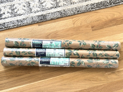 3 ROLLS SIRPI ITALIAN WALLPAPER JANNELLI & VOLPI #4801 PREPASTED NEW OLD STOCK