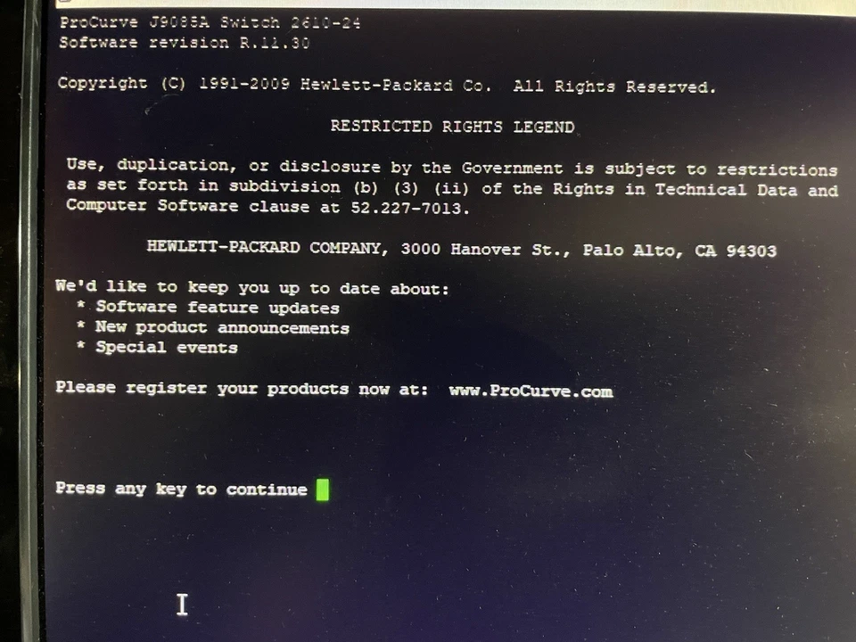 Interruptor HP ProCurve 2610-24 J9085A Foto 3 de 4