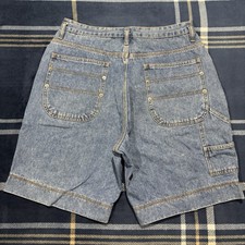 Vintage 90s Today s News Blue Denim Shorts Size 32