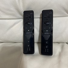 Lot Of 2 - 2 IN 1 Built in Motion Plus Remote Controller For Nintendo Wii Tested
