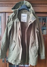 Tommy Hilfiger Herren Parka Jacke Langarm, Grün/Khaki, Größe M