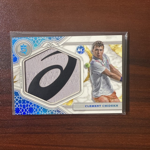 2024 Topps Royalty Tennis Clement Chidekh Jumbo Relic Rookie Platinum Patch 1/1