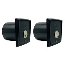 COPPIA DUE 2 SELETTORE DA INCASSO A CHIAVE UNICA UGUALE CANCELLO SERRANDA GARAGE