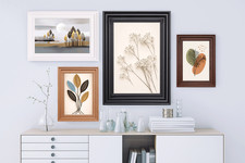 Photo Picture Frame Maxi Poster Size Frames Swept Black Oak White A1 A2 A3 A4 A5