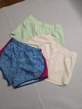 Girls/Kids L  XL Dri Fit Running Shorts Lot Of 3: Nike DSG Old Navy Green Cream