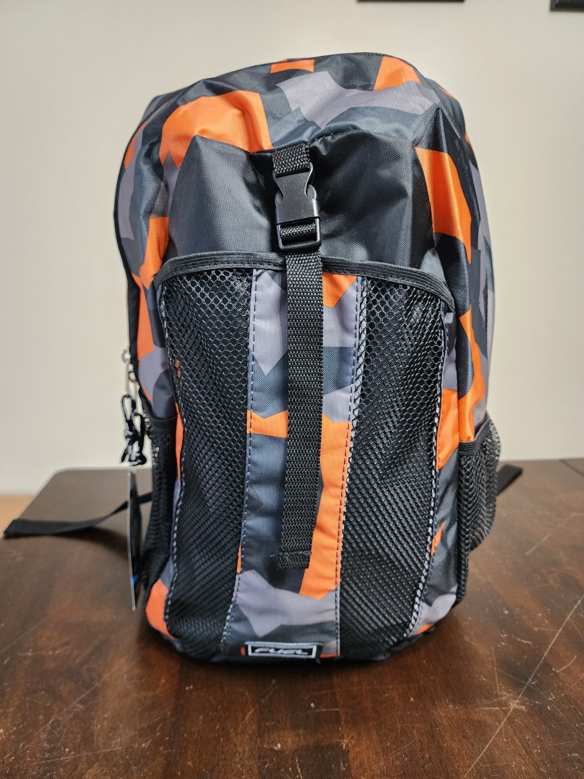 Black Gray Orange Adjustable Straps Laptop Sleeve