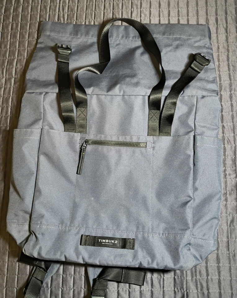 Timbuk2 Gray Messenger Laptop Commuter Bag Backpack - Image 4 of 4