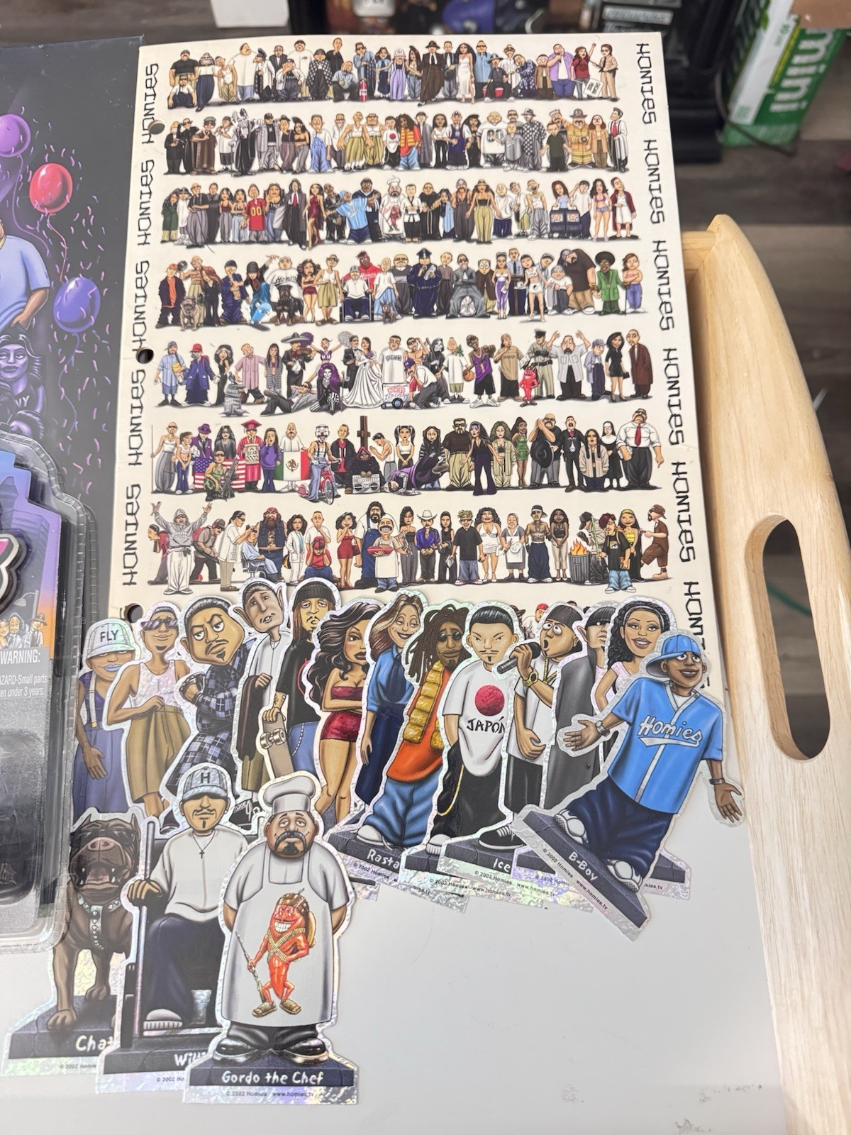 Homies Lot  Items Calendar , Stickers, Folder, Homie Rollerz & Trading Cards