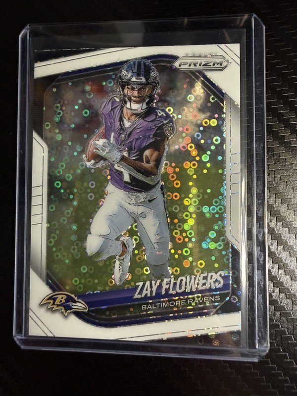 2025 Panini Prizm - Zay Flowers #106 White Disco Prizm