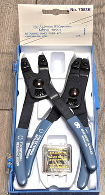 OTC Tools 7053K Internal/External Snap Ring/ Retaining Ring Pliers w/Tip Set USA