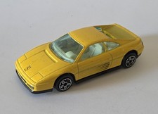BURAGO Ferrari 348 TB Gialla Scala 1:43 Modellino Vintage Anni 80 90 Auto 