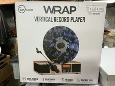Wrap Fuse Verticale Vinile Giradischi Radio Bluetooth Sveglia Bambù