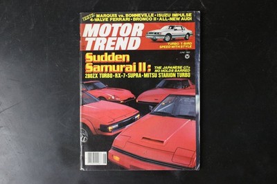 Motor Trend June 1983 Magazine Japanese GTs Turbo T-Bird Car Tests