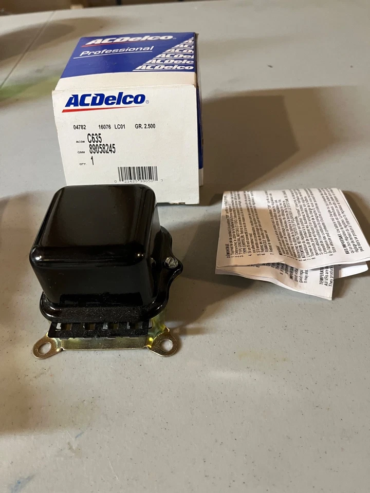 Nuevo regulador de voltaje ACDelco C635 para Buick Riviera 1965  Foto 3 de 4