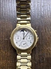 WORKING Vintage 1980s Seiko Watch Moonphase SQ100 7F38-6119, New Battery 35mm