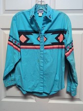 Vintage Wrangler Women's Western Shirt. Size Small Major Grunge Fading Spots