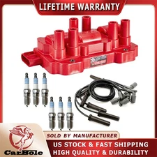 Ignition Coil & Spark Plug & Wire Set For Chevy Impala Malibu 3.5L 3.9L V6 UF434