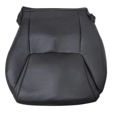  Perforated Leather Front Driver Bottom Lower Replacement Seat Cover Black