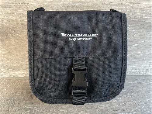 Vtg Royal Traveller by Samsonite TravelPouch/Case/Wallet, BlackNylon, GentlyUsed