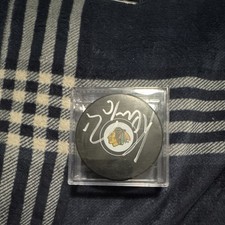 Chicago Blackhawks Michal Kempny #6 Autographed Puck With Certificate and Case