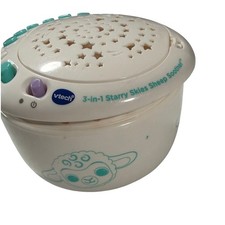 VTech 3-in-1 Starry Skies Sheep Soother White Baby Sound Machine Light Projector