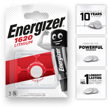 CR1620 ENERGIZER Lithium Batteries 1620 Battery 3V Coin Cell DL1620 Long Expiry