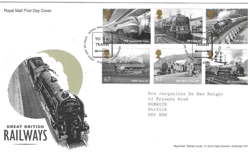 GB Comm/FDC - Great British Railways - Edinburgh -  2010 (RM979)