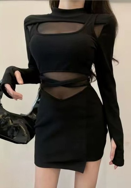 Women Dress Black 36 #MDAY