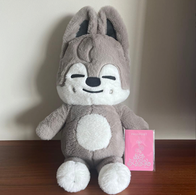 アイドル straykids skzoo teddybear Wolfchan Stray Kids SKZOO WolfChan Plush Doll 60cm Teddy Bear Ver Official